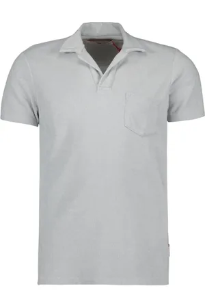 Orlebar Brown Topp, Herr, L, Bomull, Casual Terry Polo Skjorta