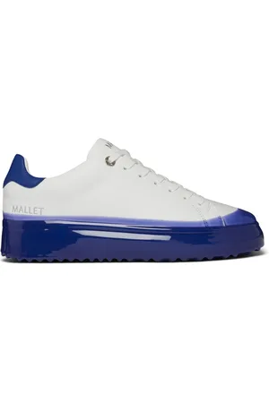 Mallet Skor, Herr, 44 EU, Läder, Blå Dip Cupsole Sneakers