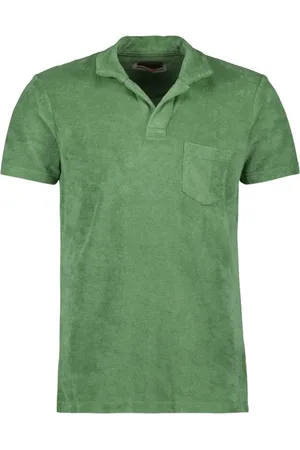 Orlebar Brown Topp, Herr, M, Bomull, Klassisk Terry Polo Skjorta