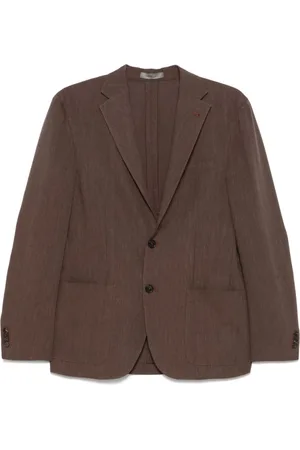 corneliani Jacka, Herr, M, Linne, Brun Ull Linne Jacka