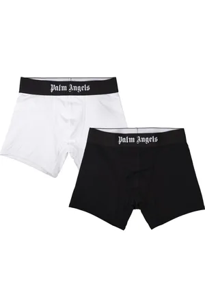 Palm Angels Underkläder, Herr, S, Bomull, MultiColour Boxer Set med Logo Midjeband