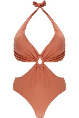 FISICO Badkläder, Dam, XS, baddräkt med front ringdetalj