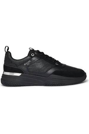 Mallet Skor, Herr, 43 EU, Läder, Svart Silver Läder Sneakers Radnor