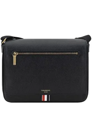 Thom Browne Väska, Herr, ONE Size, Läder, Läder axelväska med monogram
