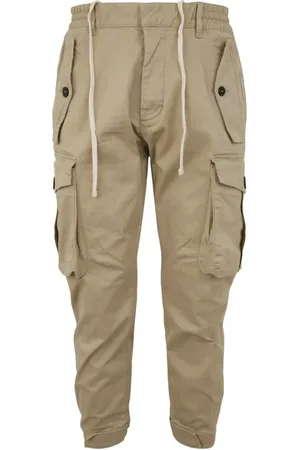 Dsquared2 Byxor, Herr, S, Bomull, Öken Tan Byxor Aw23 Stilfull Uppgradering