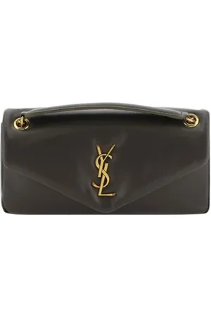Saint Laurent Väska, Dam, ONE Size, Läder, Lyxig Kalvskinn Axelväska med Kedja
