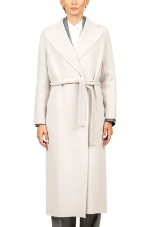Max Mara Kappa, Dam, L, Svart ullrock med bälte