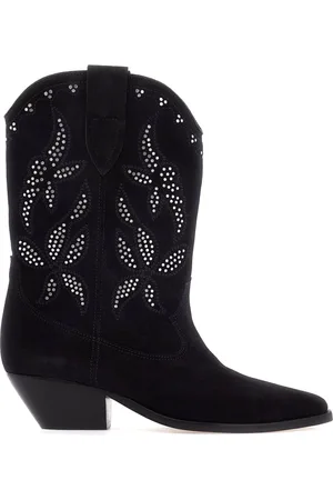 Isabel Marant Skor, Dam, 36 EU, Mocka, Mocka Texan Boots med Nitar