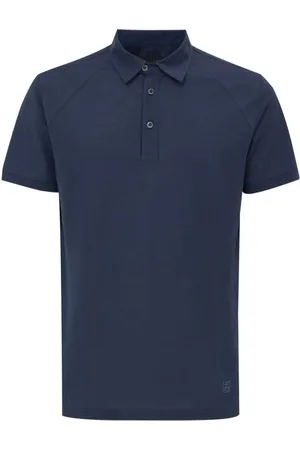 corneliani Topp, Herr, L, Bomull, Blå Bomull Polo Skjorta