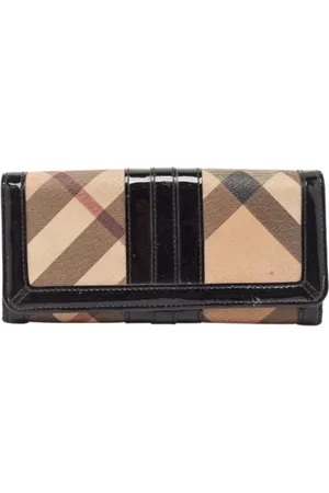 Burberry Pre-owned, Dam, ONE Size, Pre-owned Belagd canvas plnbcker