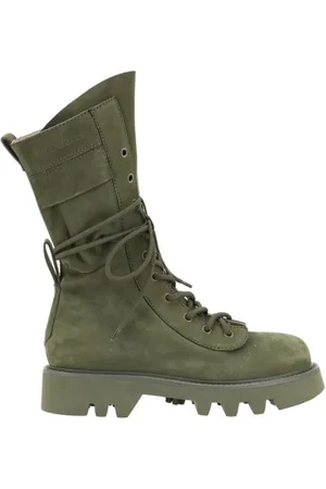 J.W.Anderson Skor, Dam, 37 EU, Stiliga Combat Ankelboots