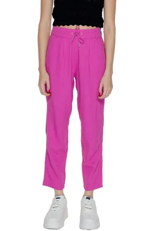 ONLY Byxor, Dam, XL L32, Linne, Multifärgad Linne Jeans & Byxor