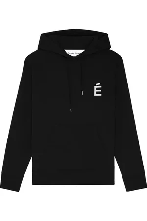 Etudes Sweatshirts & Hoodies, Herr, L, Bomull, Svart Bomullshoodie med Frontlogo