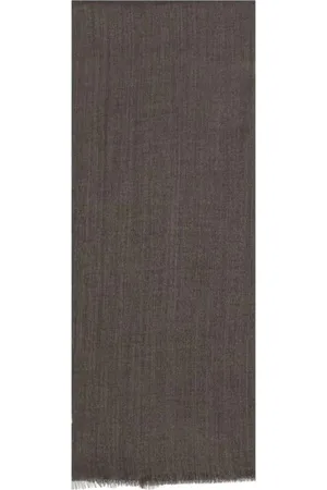 Brunello Cucinelli Accessoarer, Dam, ONE Size, Kashmir, Sidens Kashmir Sjal med Sidofransar