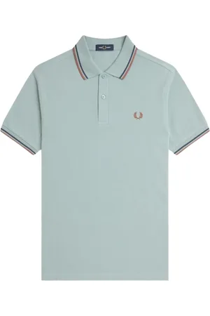Fred Perry Topp, Herr, XL, Bomull, Randig Ribbad Pikétröja