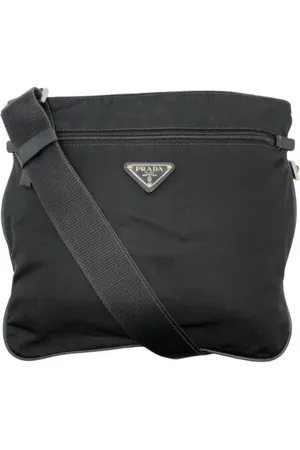 Prada Pre-owned, Herr, ONE Size, Pre-owned Canvas crossbodyvskor