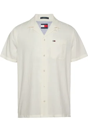 Tommy Hilfiger Skjorta, Herr, M, Bomull, Elegant Linen Blend Shirt