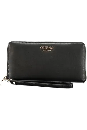 Guess Accessoarer, Dam, ONE Size, Svart Plånbok med Dragkedja och Kortplatser