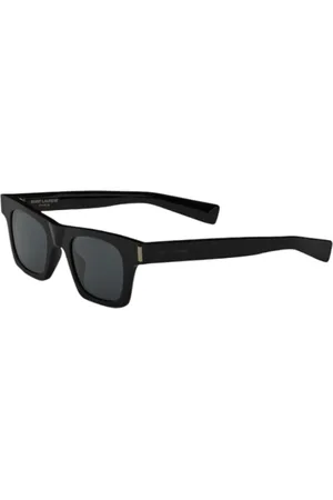 Saint Laurent Accessoarer, unisex, ONE Size, Svarta solglasögon med metall acetat