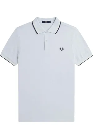 Fred Perry Topp, Herr, M, Bomull, Randig Ribbad Pikétröja