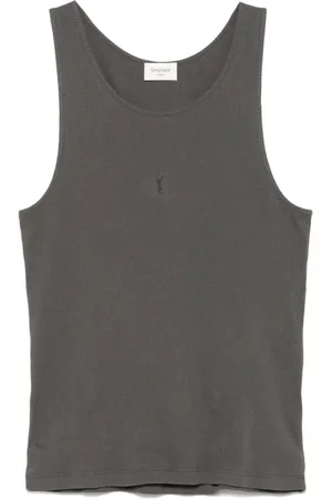 Saint Laurent Topp, Herr, L, Bomull, Cut Sew Top