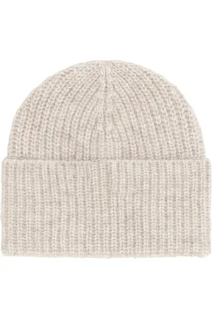 Brunello Cucinelli Accessoarer, Herr, M, Räfflad Ull Beanie Mössa