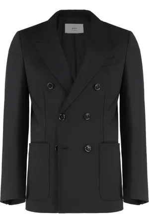 Ami Jacka, Dam, 2Xl, Bomull, Ullblandning Dubbelknäppt Blazer