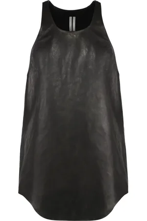 Rick Owens Topp, Herr, L, Läder, Lammskinn Tank Top