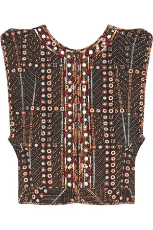 Isabel Marant Topp, Dam, S, Bomull, Svart Bomullsjacka