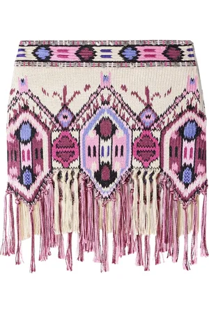 Isabel Marant Kjol, Dam, S, Bomull, Rosa Bomull Viskoskjol