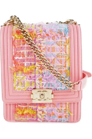 CHANEL Pre-owned, Dam, ONE Size, Tweed, Pre-owned Laeder chanel-vskor
