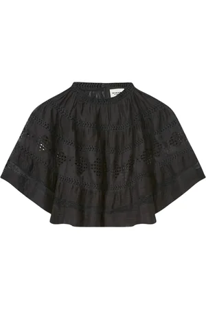 Isabel Marant Blusar & Skjortor , Dam, S, Bomull, Svart Bomullstopp Ht0541Fac1J15E