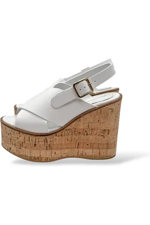 Paloma Barceló Skor, Dam, 36 EU, Läder, Vita Läder Sandaler Begonia Cowhide
