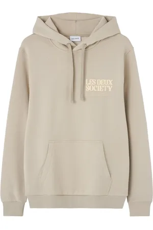 Les Deux Sweatshirts & Hoodies, Herr, XL, Bomull, Tröja med Tryck på Ryggen