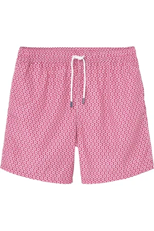 FEDELI Badkläder, Herr, 2Xl, Läder, Rosa Havskläder med Tryckt Tyg
