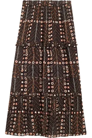 Isabel Marant Kjol, Dam, M, Denim, Svart Distressed Denim Kjol