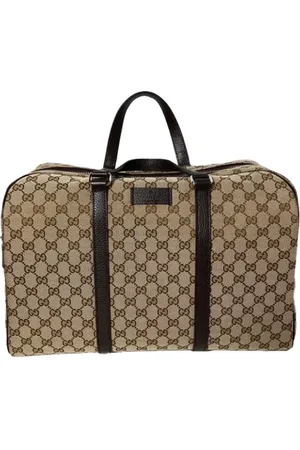 Gucci Pre-owned, Herr, ONE Size, Läder, Pre-owned handväska i canvas