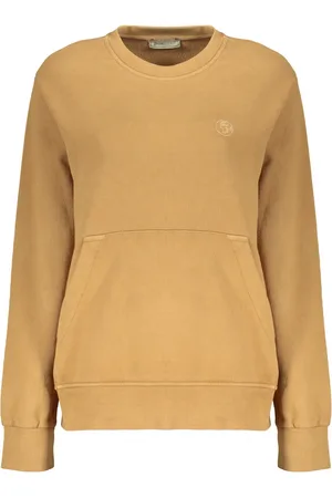HERNO Sweatshirts & Hoodies, Dam, S, Bomull, Broderad bomullssweatshirt med ribbade kanter