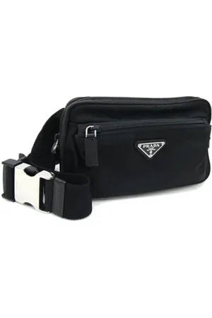 Prada Pre-owned, unisex, ONE Size, Nylon, Pre-owned Laeder crossbodyvskor
