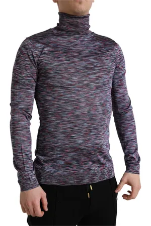 Dolce & Gabbana Stickade tröjor & koftor, Herr, L, Turtlenecks