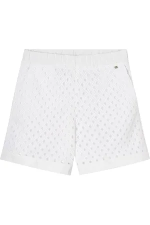 HERNO Shorts, Dam, M, Vita Bermuda Shorts med Strukturerat Tyg