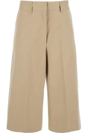 Msgm Shorts, Dam, 2Xs, Bomull, Bermuda Shorts med bältesöglor