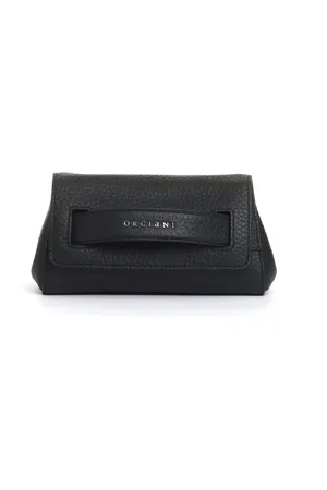 Orciani Väska, Dam, ONE Size, Läder, Svart Läder Crossbody Väska