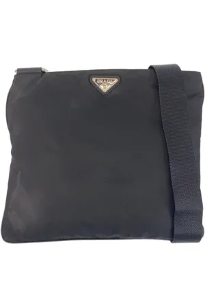 Prada Pre-owned, Herr, ONE Size, Läder, Pre-owned Canvas crossbodyvskor