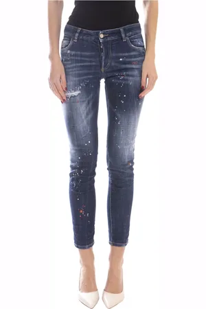 Dsquared2 Jeans, Dam, XS, Marinblå 5-ficksbyxor Kvinnor