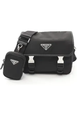 Prada Pre-owned, Herr, ONE Size, Läder, Pre-owned Canvas crossbodyvskor