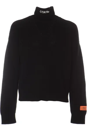 Heron Preston Stickade tröjor & koftor, Herr, L, Polo Neck