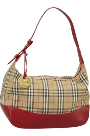 Burberry Pre-owned, Dam, ONE Size, Pre-owned handväska i canvas