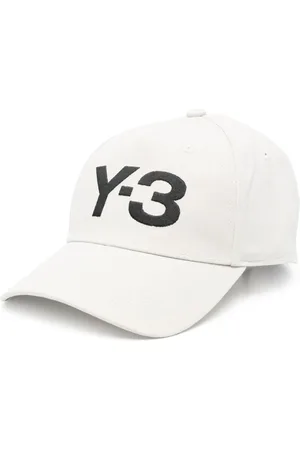 Y-3 Accessoarer, Herr, ONE Size, Bomull, Justerbar Beige Keps med Utskurna Detaljer