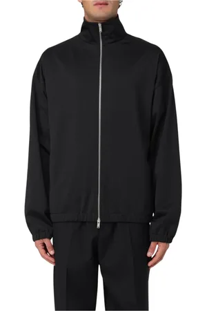 Jil Sander Jacka, Herr, L, Svart High Neck ZipUp Jacka